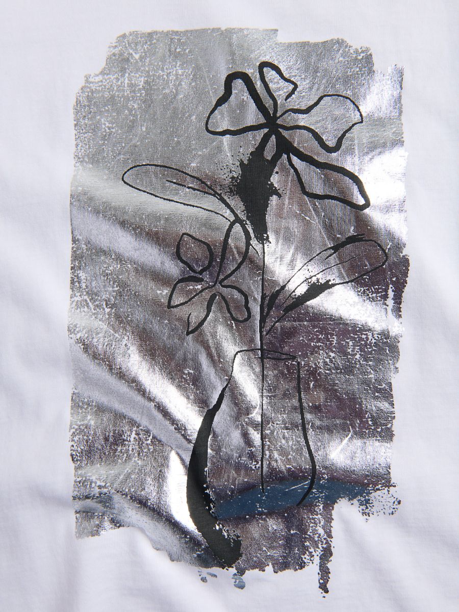 T-shirt with print - white - RESERVED - 2