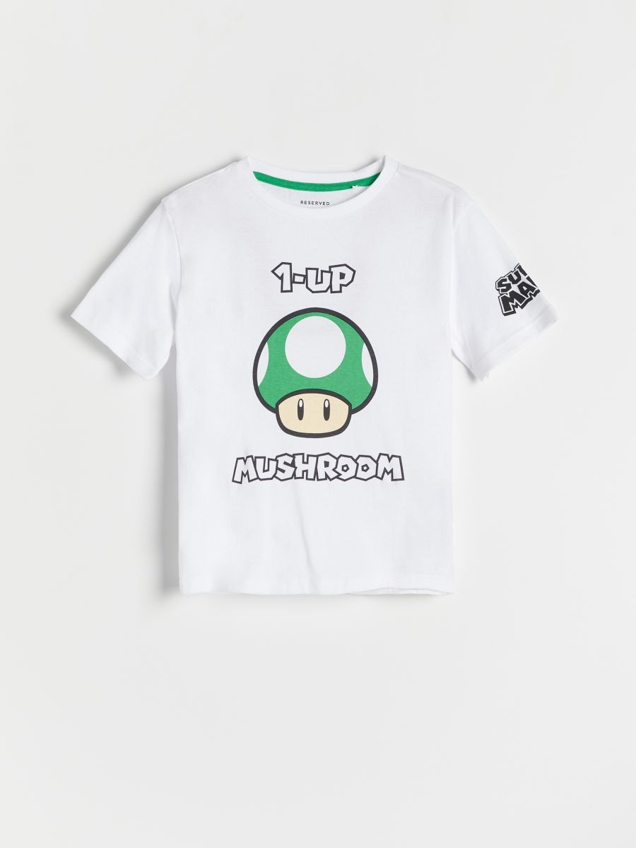 Tričko Super Mario - bílá - RESERVED - 2