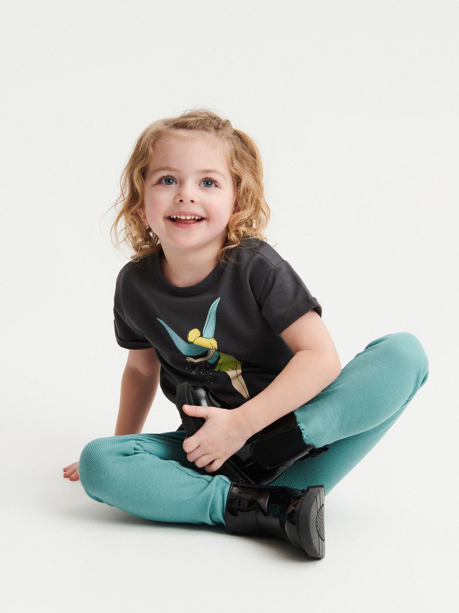 Tinker Bell cotton T-shirt - dark grey - RESERVED - 3
