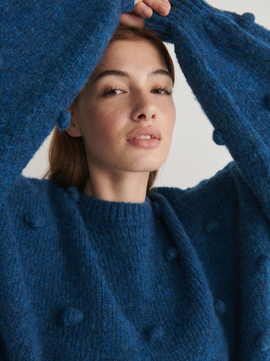 Jumper with decorative appliqué - navy - RESERVED - 2