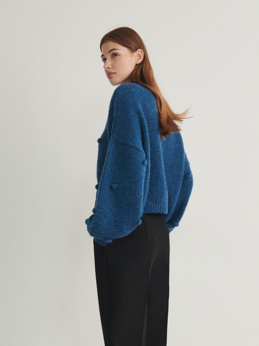 Jumper with decorative appliqué - navy - RESERVED - 3