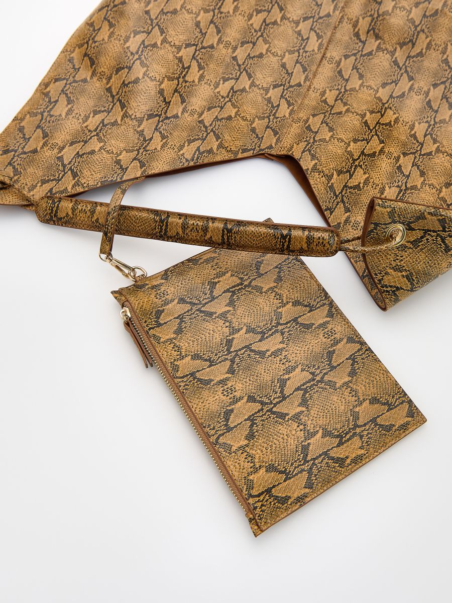 Hobo bag with animal pattern - multicolor - RESERVED - 3
