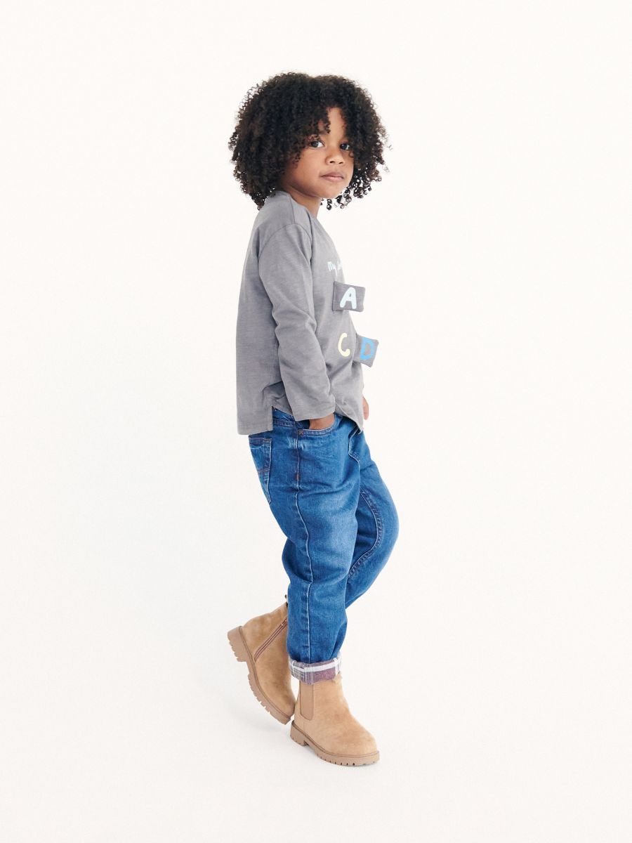 Regular jeans with lining - blue jeans - RESERVED - 4