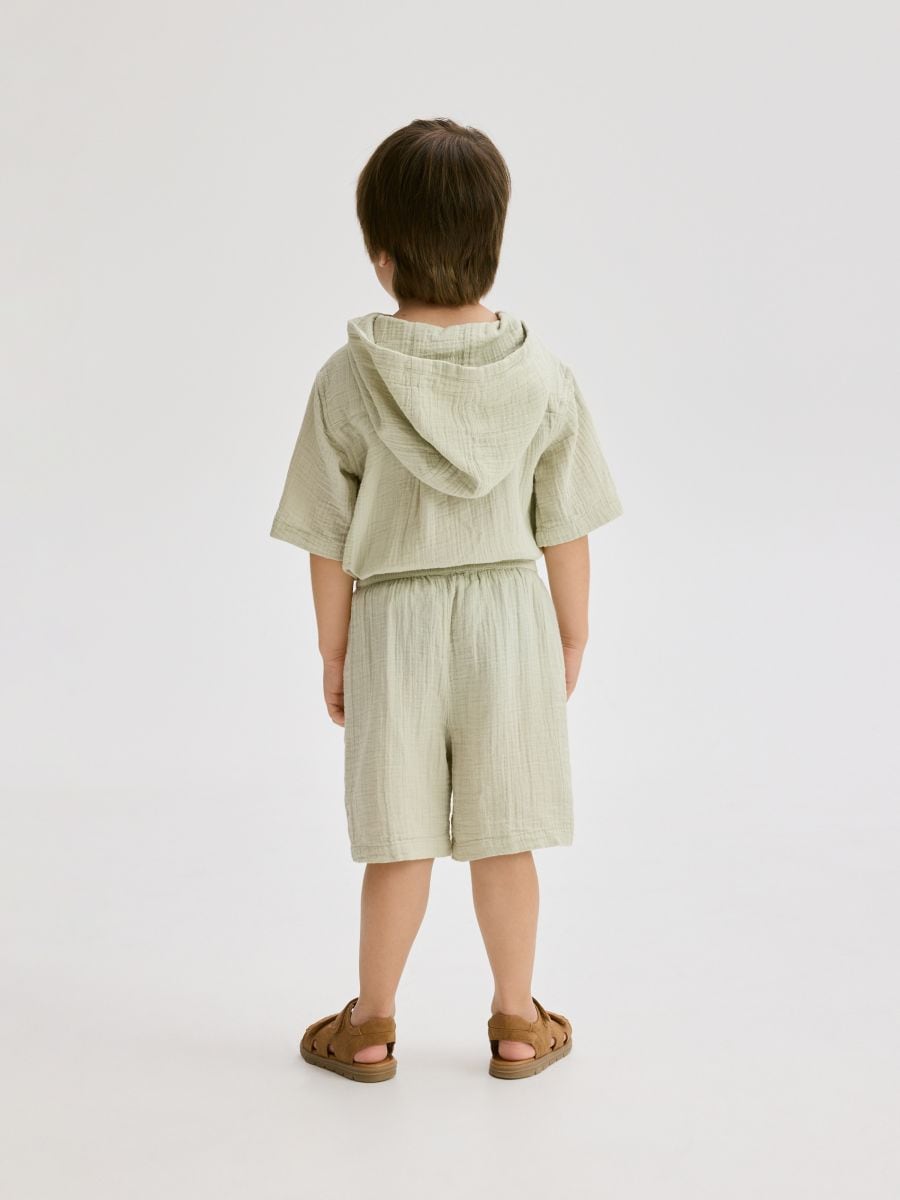 Ensemble en coton majoritaire - vert pâle - RESERVED - 5