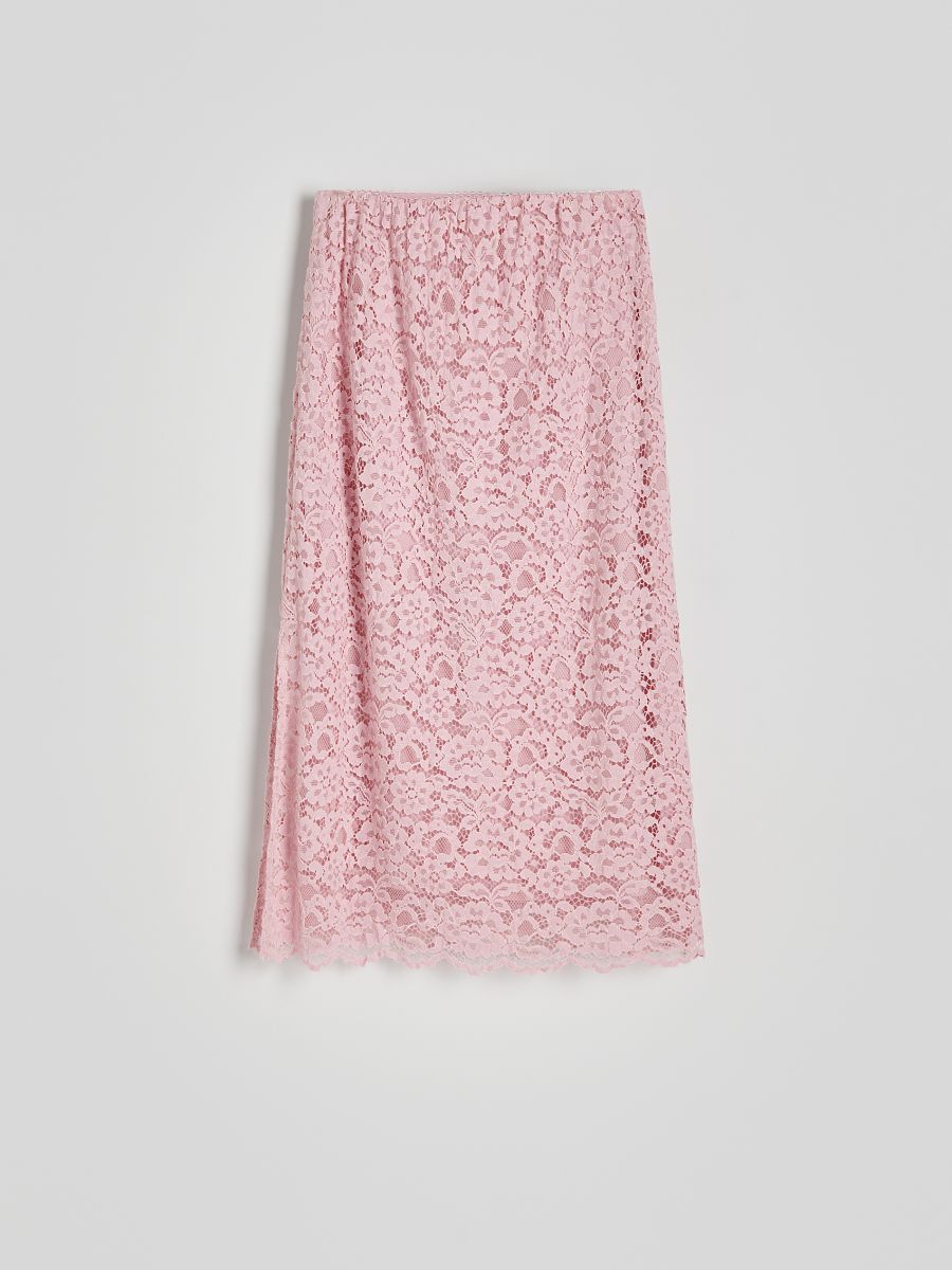 Gonna midi in pizzo - rosa pastello - RESERVED - 5