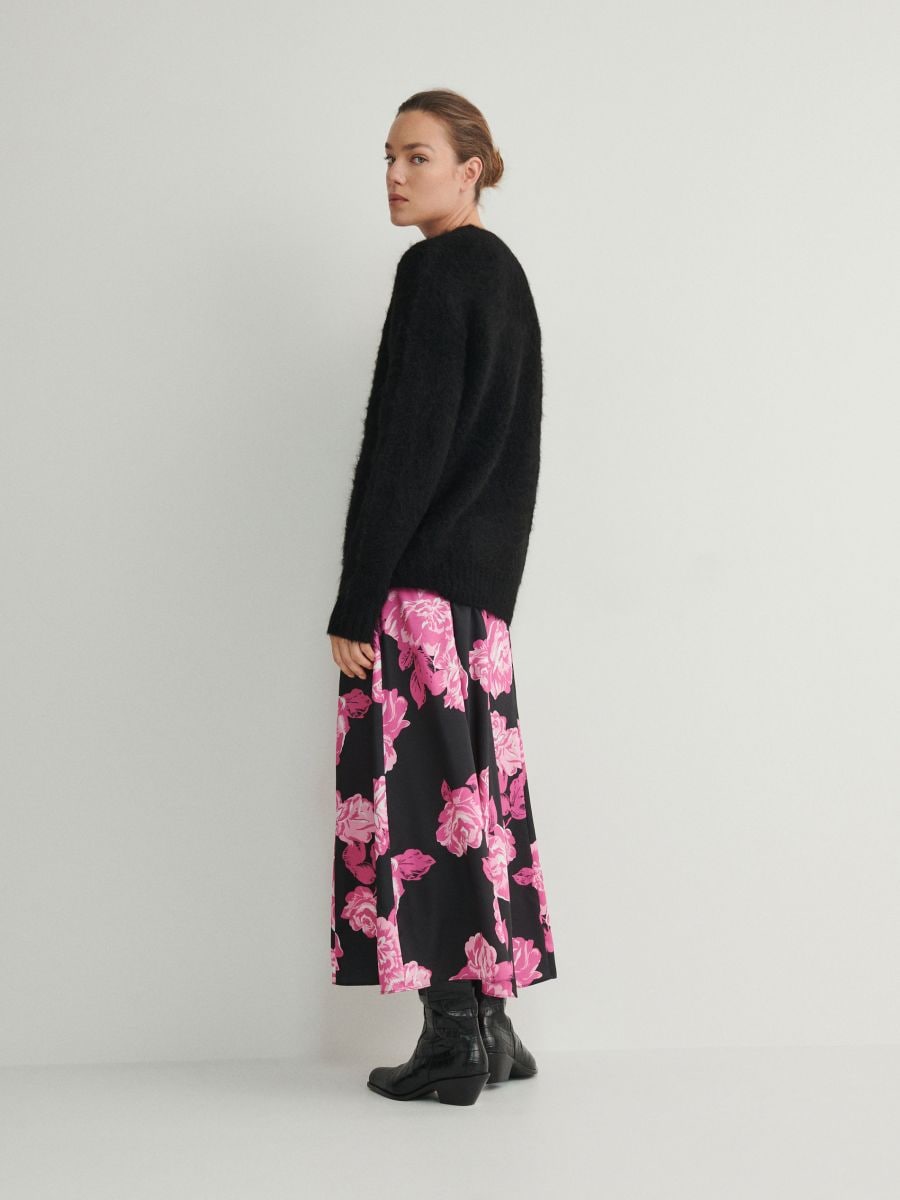 Rock mit Blumenprint - bunt - RESERVED - 4