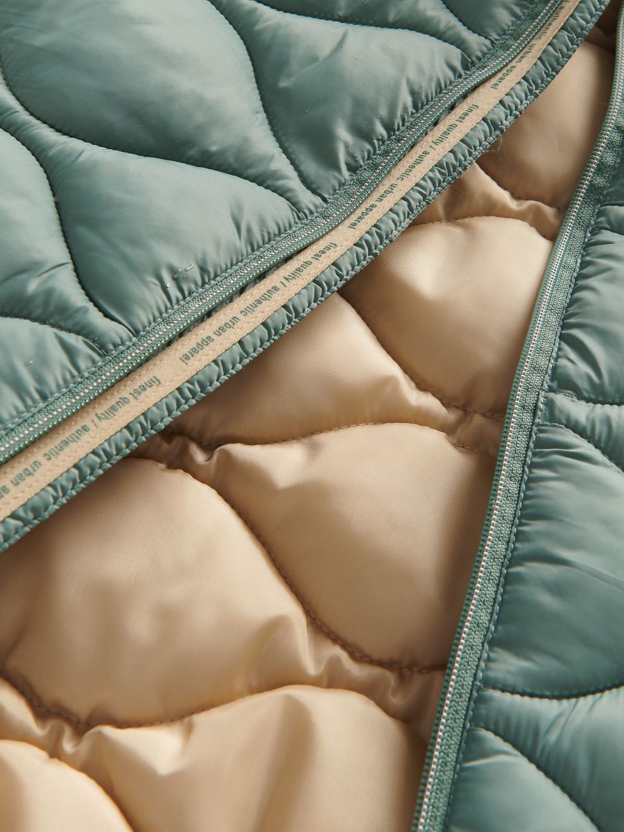 Insulated jacket with hood - teal green - RESERVED - 7