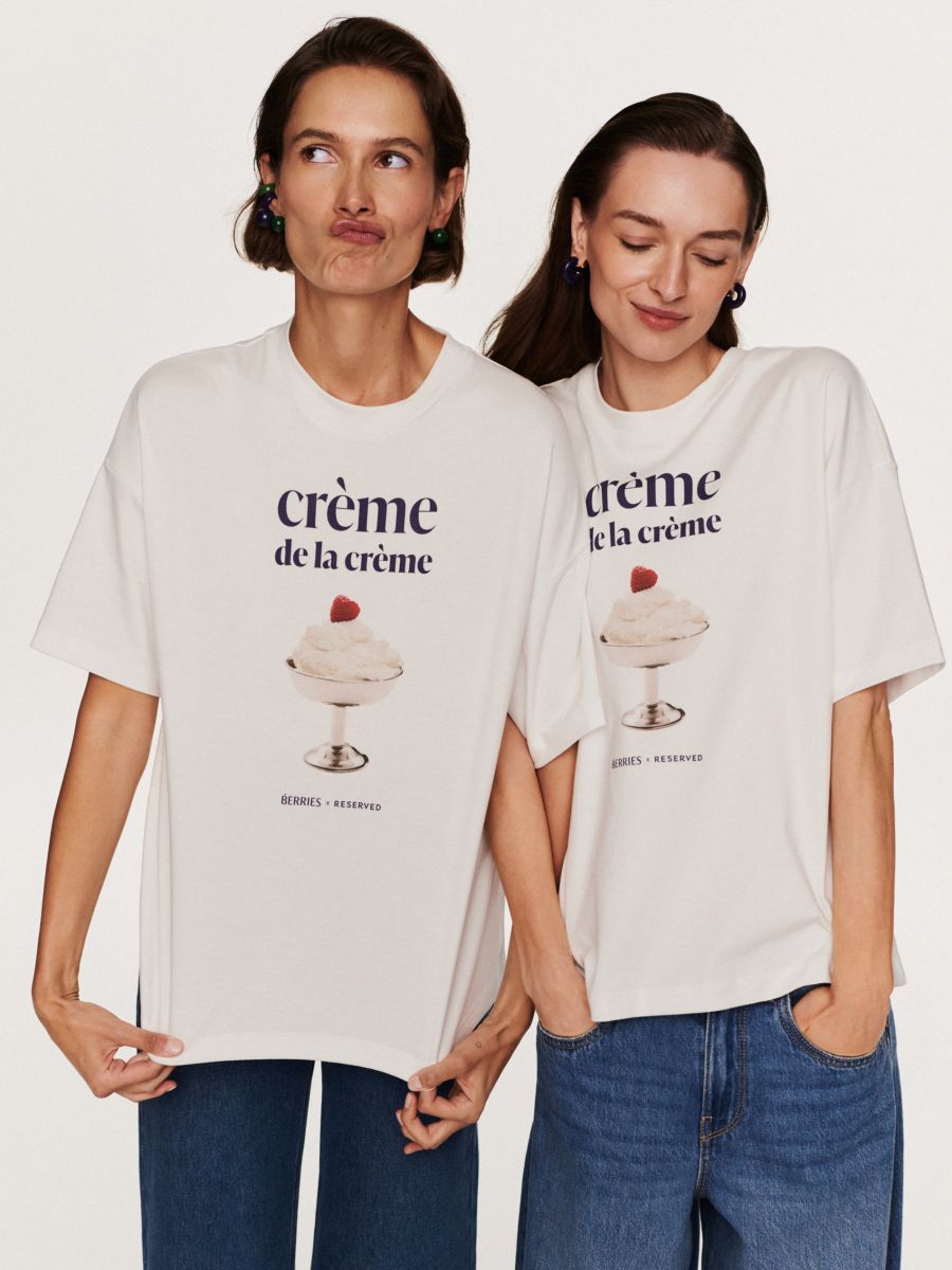 T-shirt with print - white - RESERVED - 4