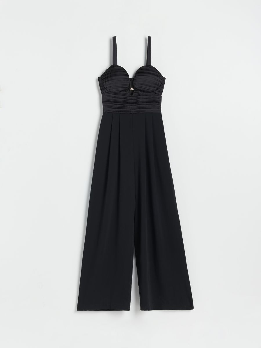 Plain jumpsuit - black - RESERVED - 6