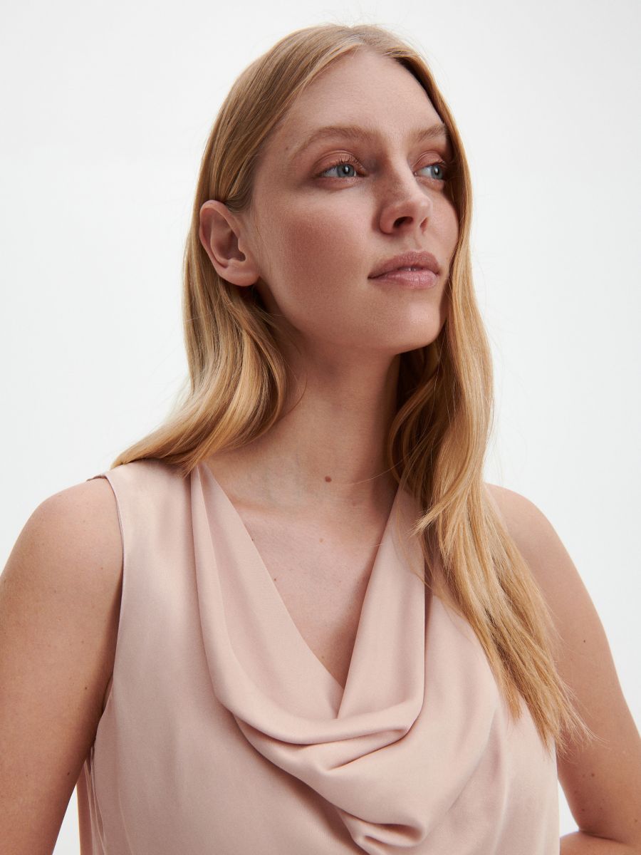 Viscose blouse - nude - RESERVED - 2