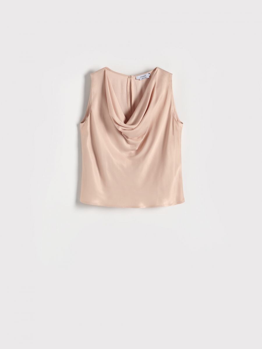 Viscose blouse - nude - RESERVED - 4