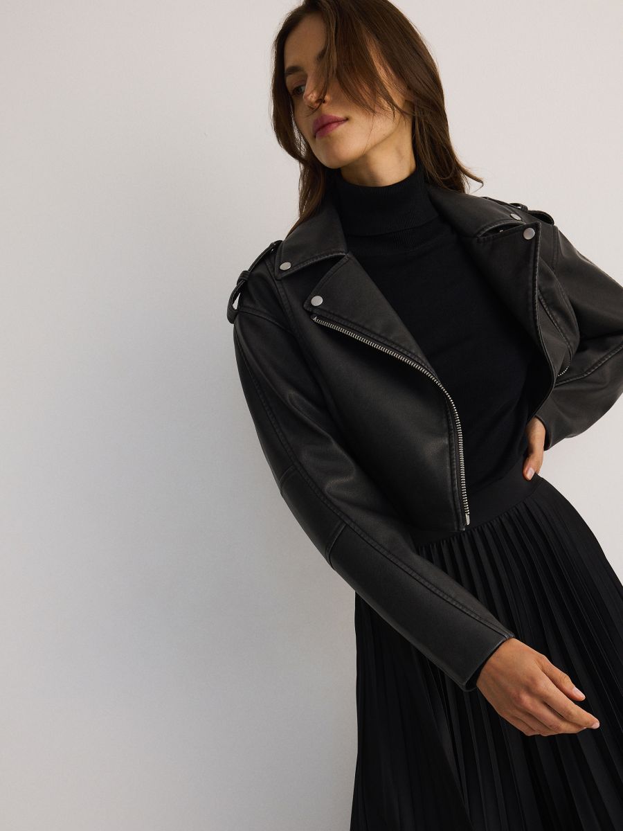 Pleated maxi skirt - black - RESERVED - 3