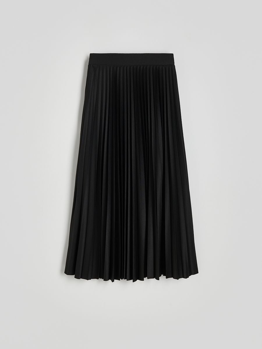 Pleated maxi skirt - black - RESERVED - 4
