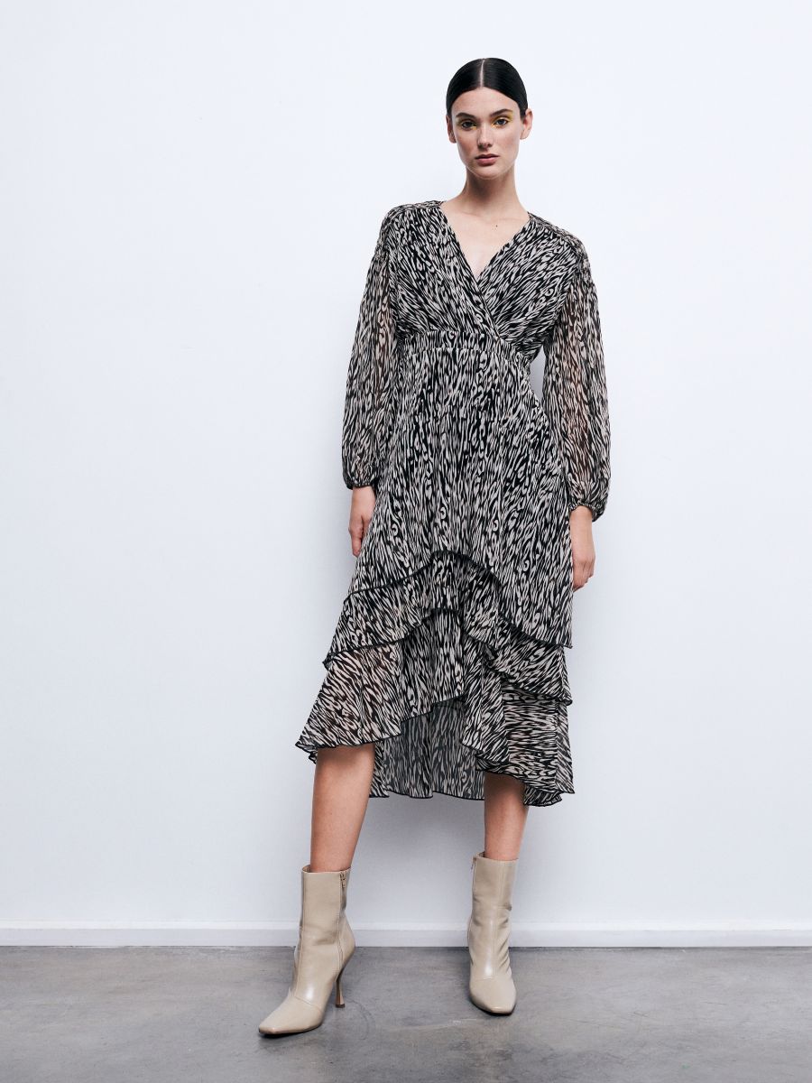 Animal pattern dress
