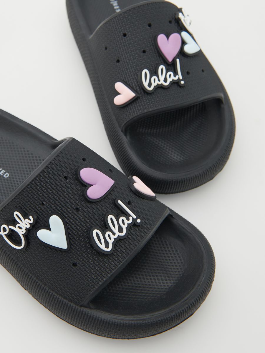 Foam sliders - black - RESERVED - 4