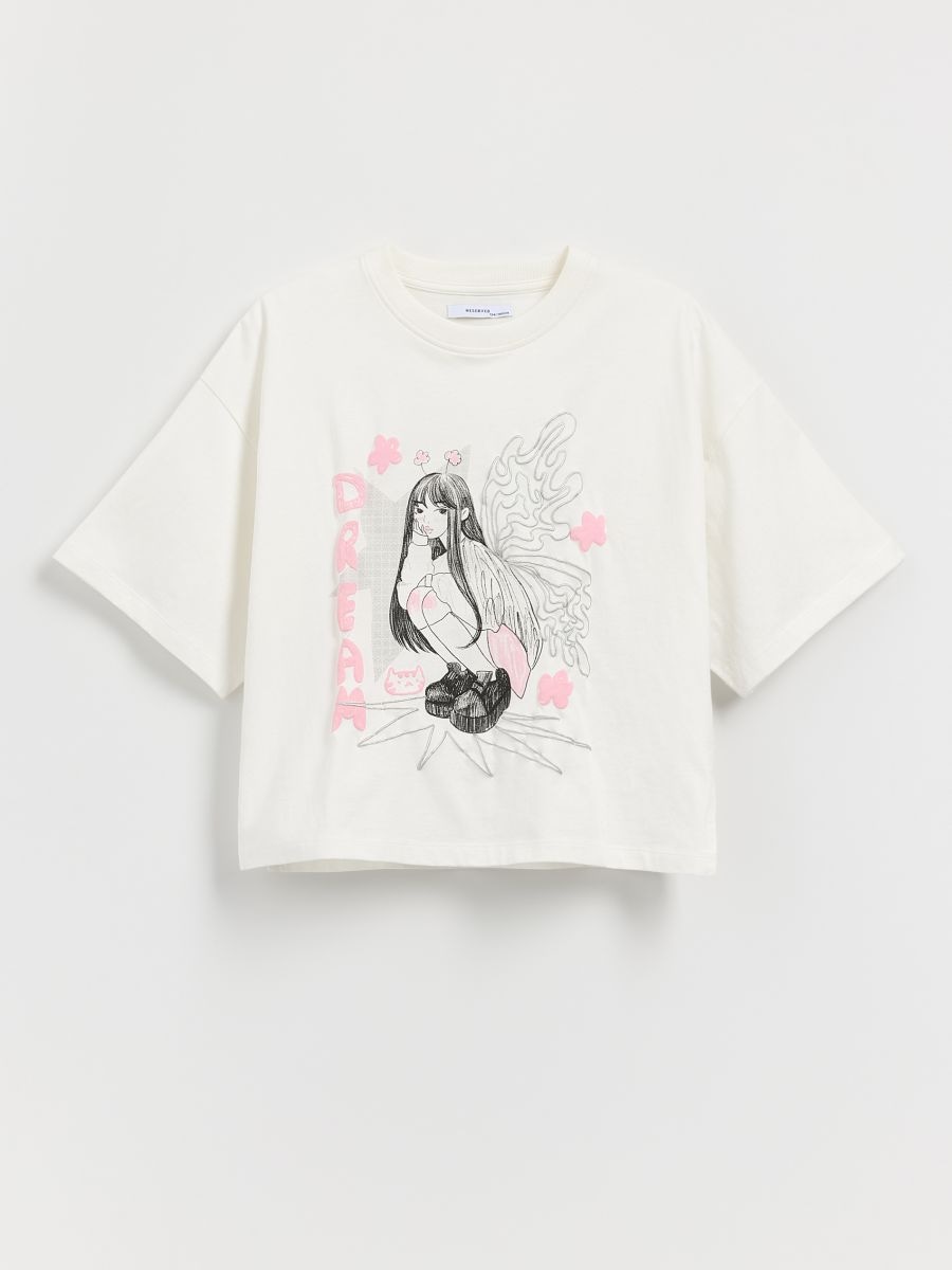 T-shirt with print - cream - RESERVED - 3