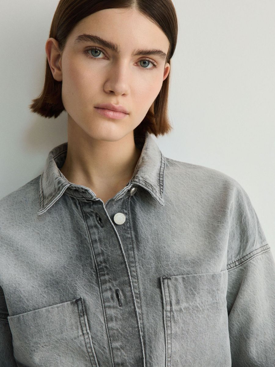 Ladies grey shirt store