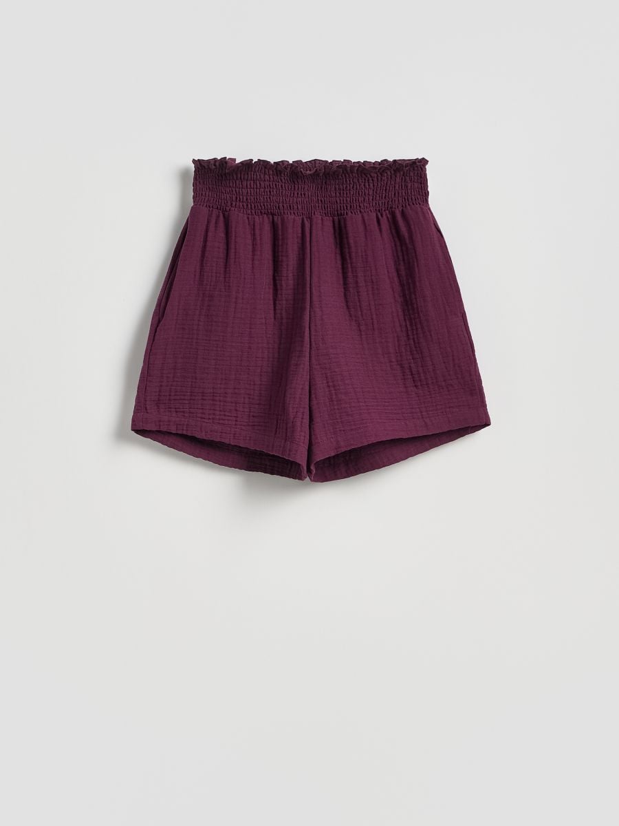 Muslin shorts - mahogany - RESERVED