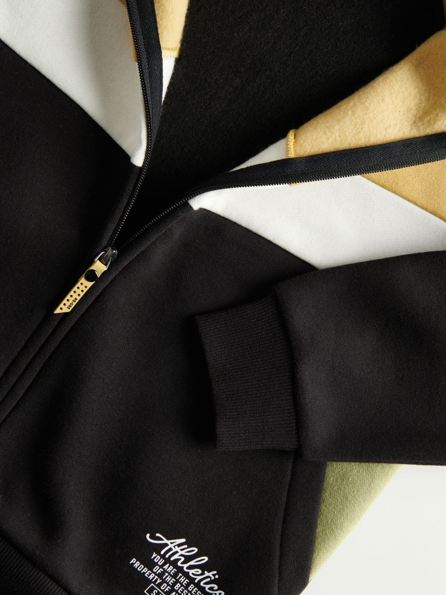 Colour block hoodie - black - RESERVED - 5