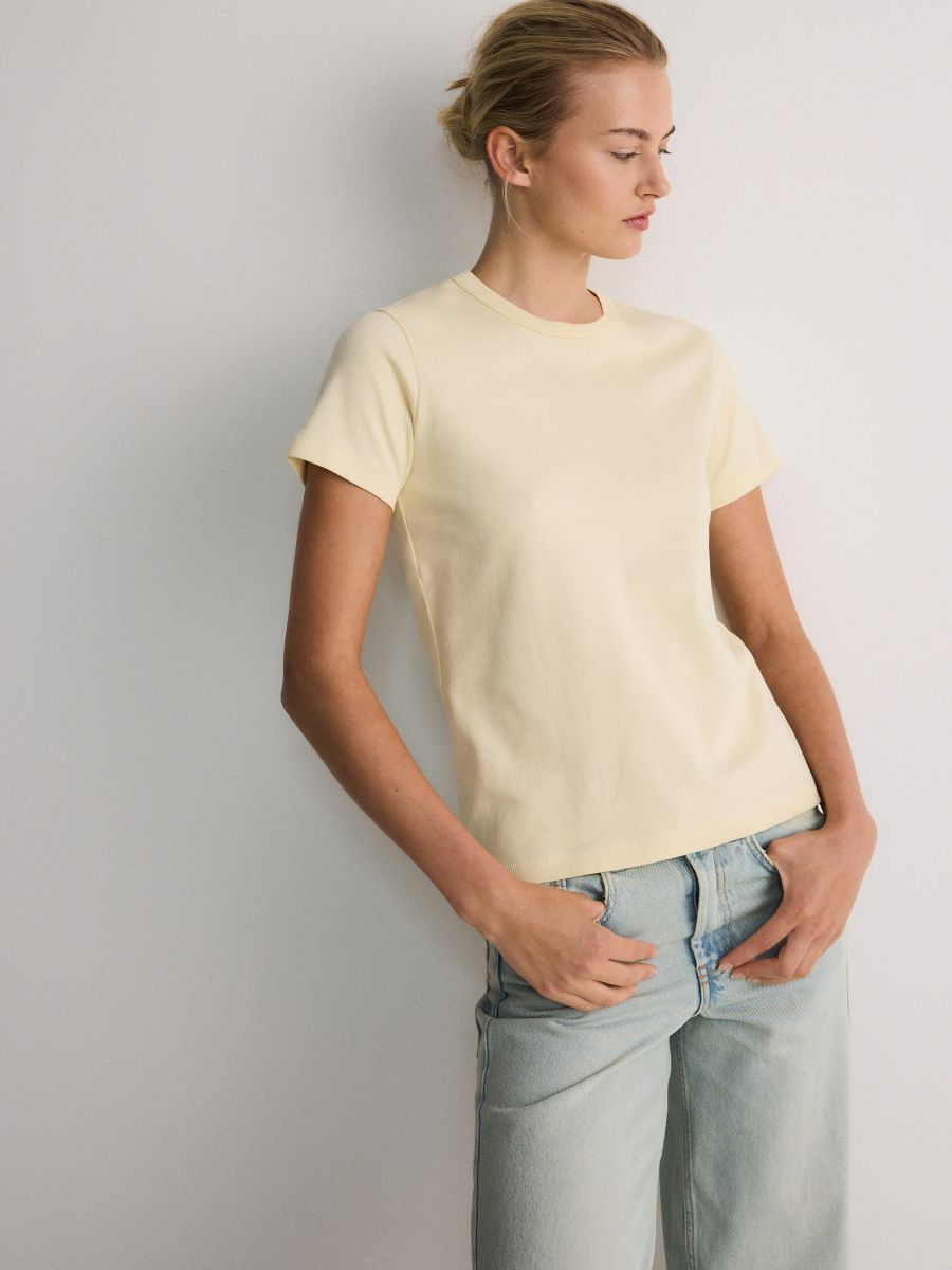 Lichtgeel t shirt deals