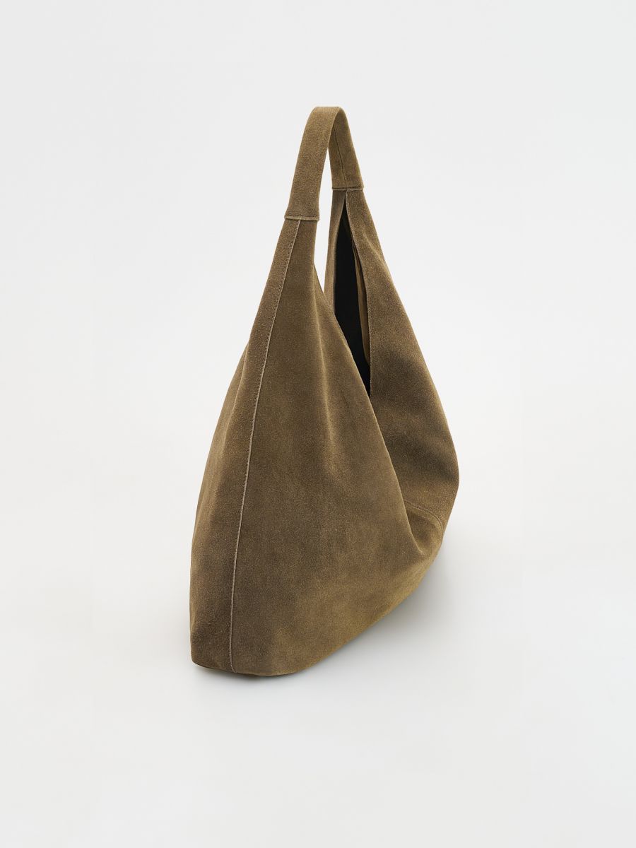 Veste avec col en daim - taupe - RESERVED - 4