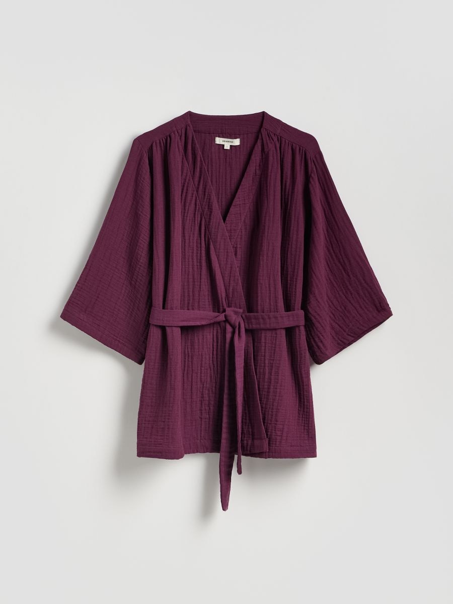 Muslin kimono - mahogany - RESERVED