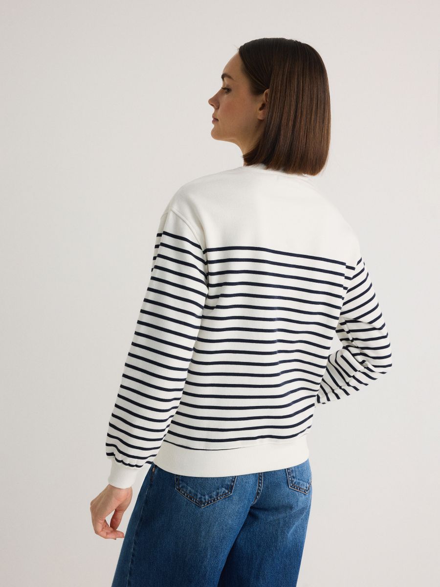Sweat en coton brodé - Multicolore - RESERVED - 4