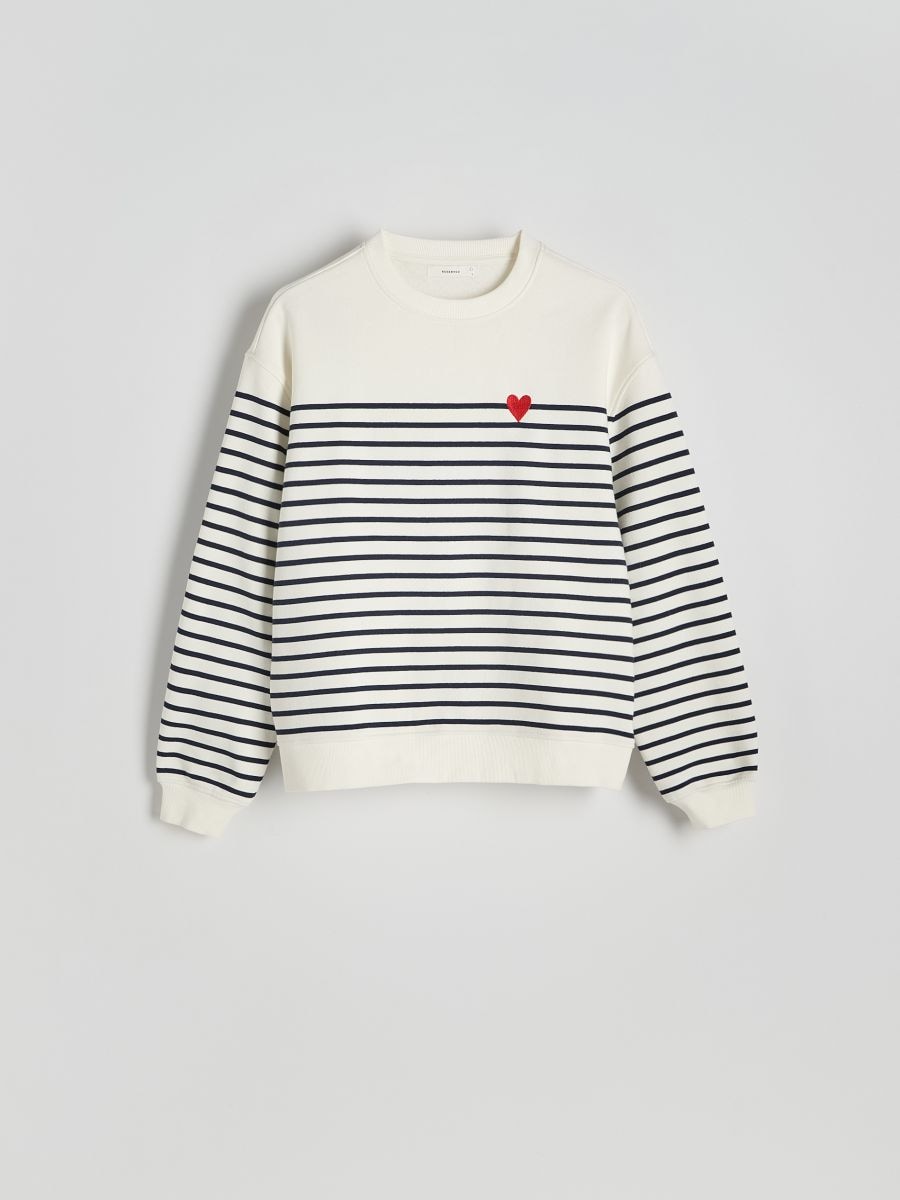 Sweat en coton brodé - Multicolore - RESERVED - 5