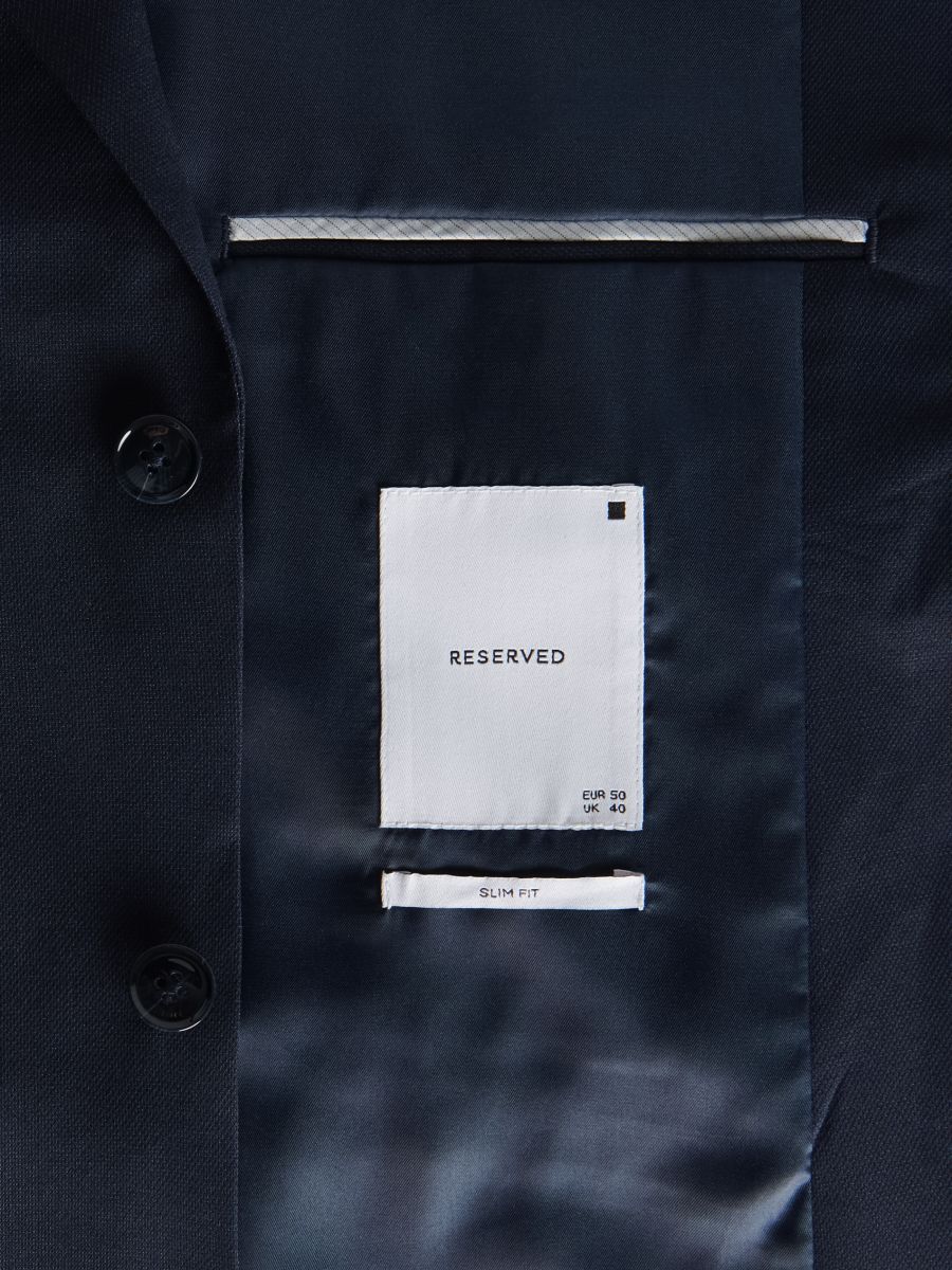 Slim fit blazer - navy - RESERVED - 6
