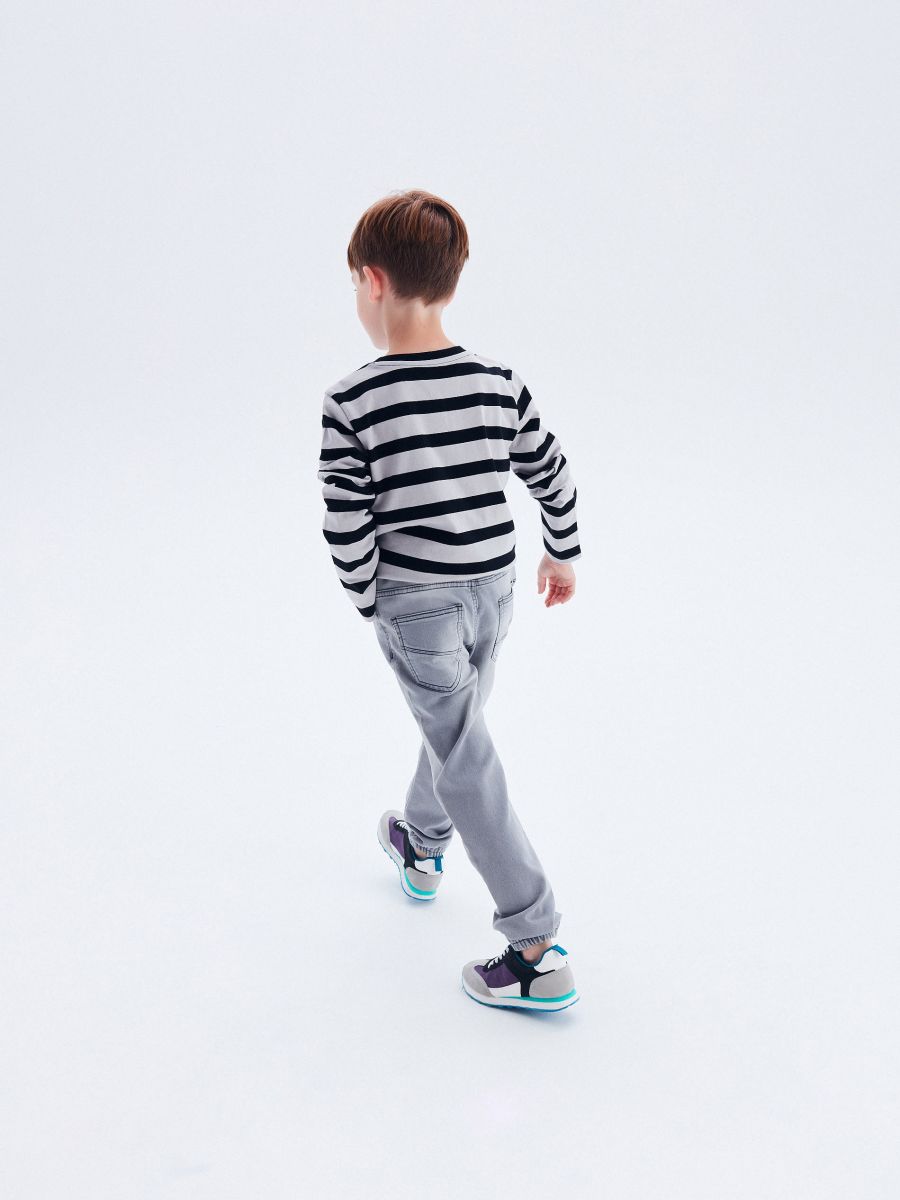 Elastic jogger jeans - light grey - RESERVED - 5