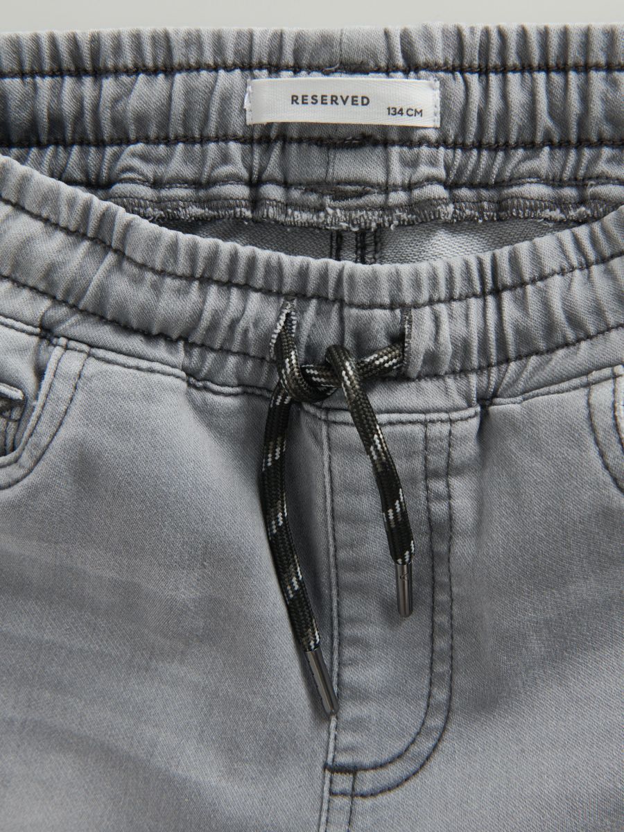 Elastic jogger jeans - light grey - RESERVED - 6