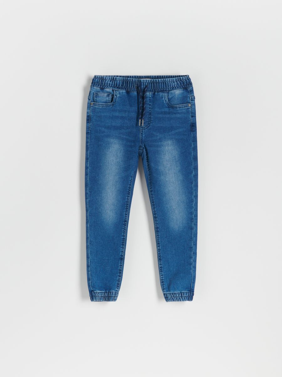 Elastické džíny jogger - modrá - RESERVED - 5
