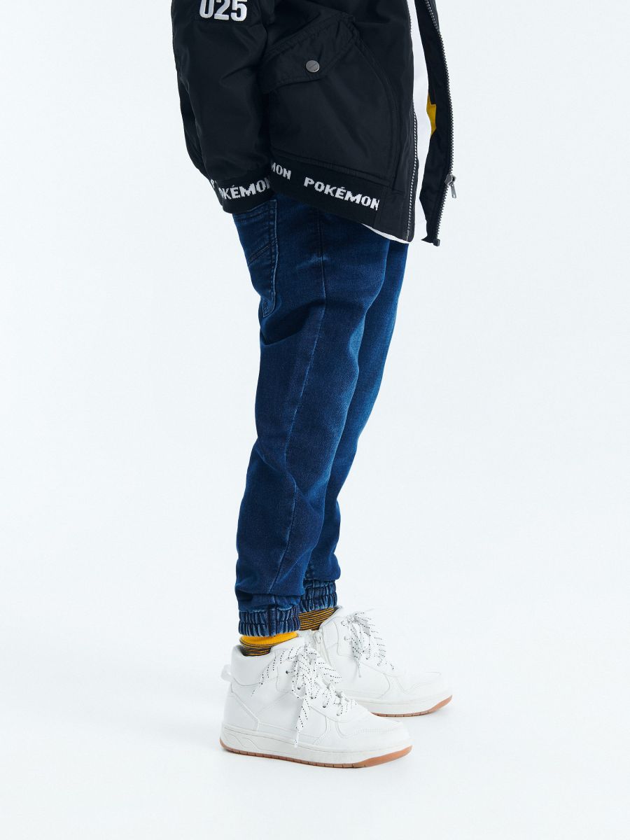 Elastic jogger jeans - navy - RESERVED - 5