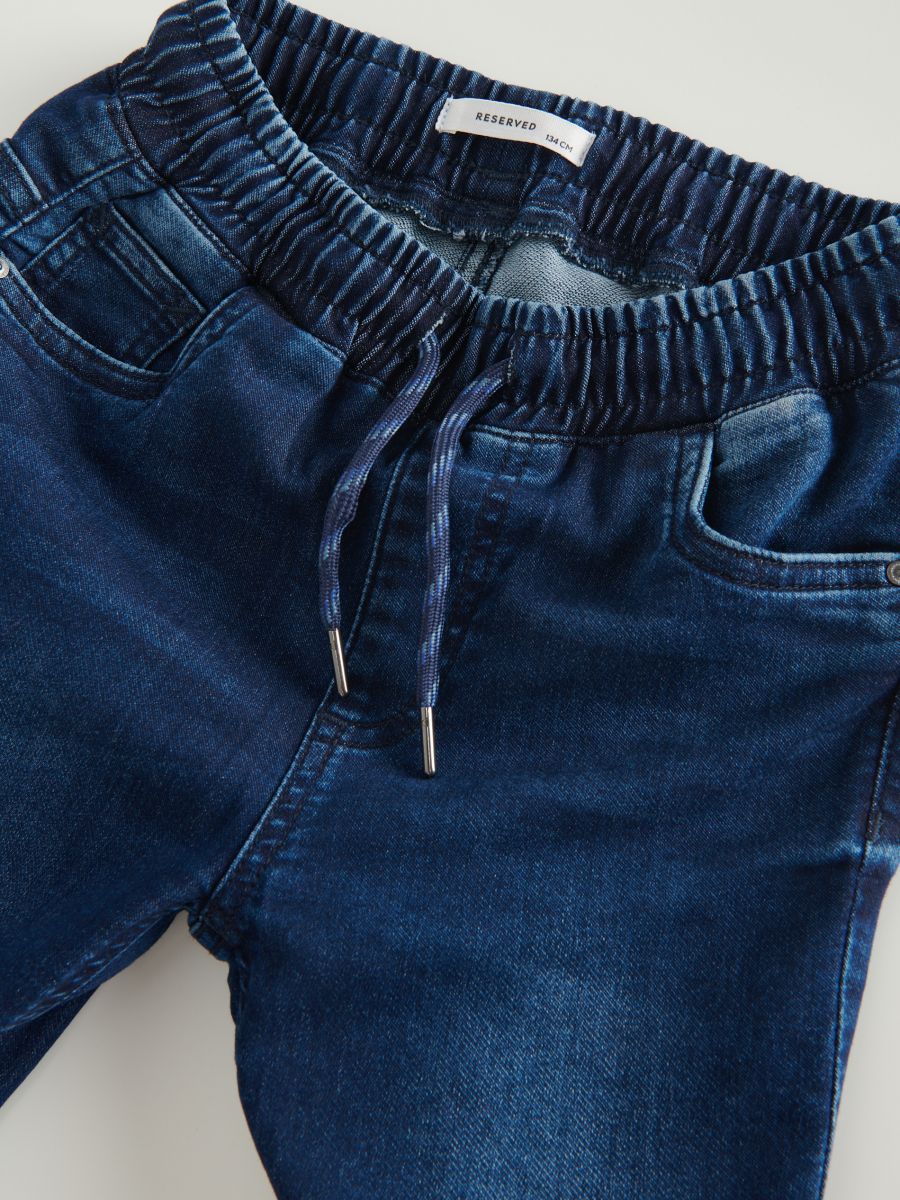 Elastic jogger jeans - navy - RESERVED - 10