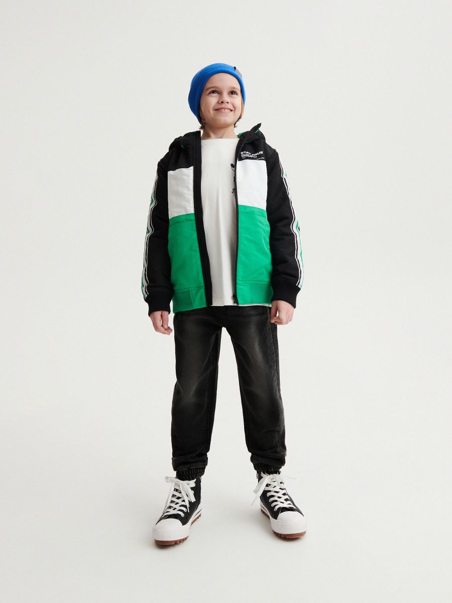 Insulated jacket with hood - fresh green - RESERVED - 8
