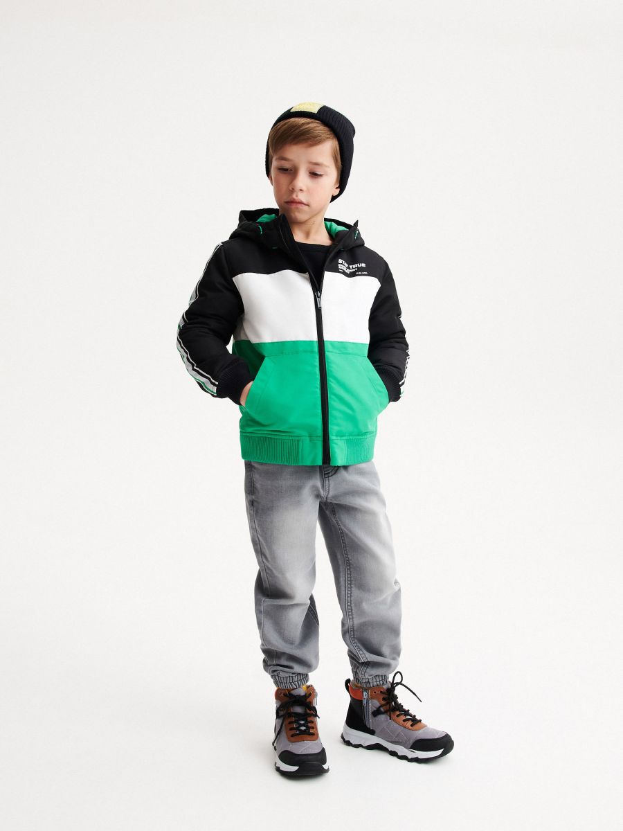 Insulated jacket with hood - fresh green - RESERVED - 4