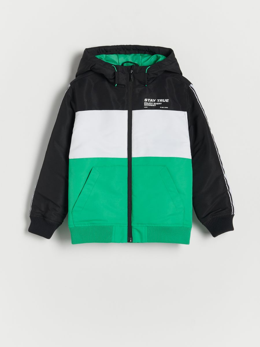 Insulated jacket with hood - fresh green - RESERVED - 2
