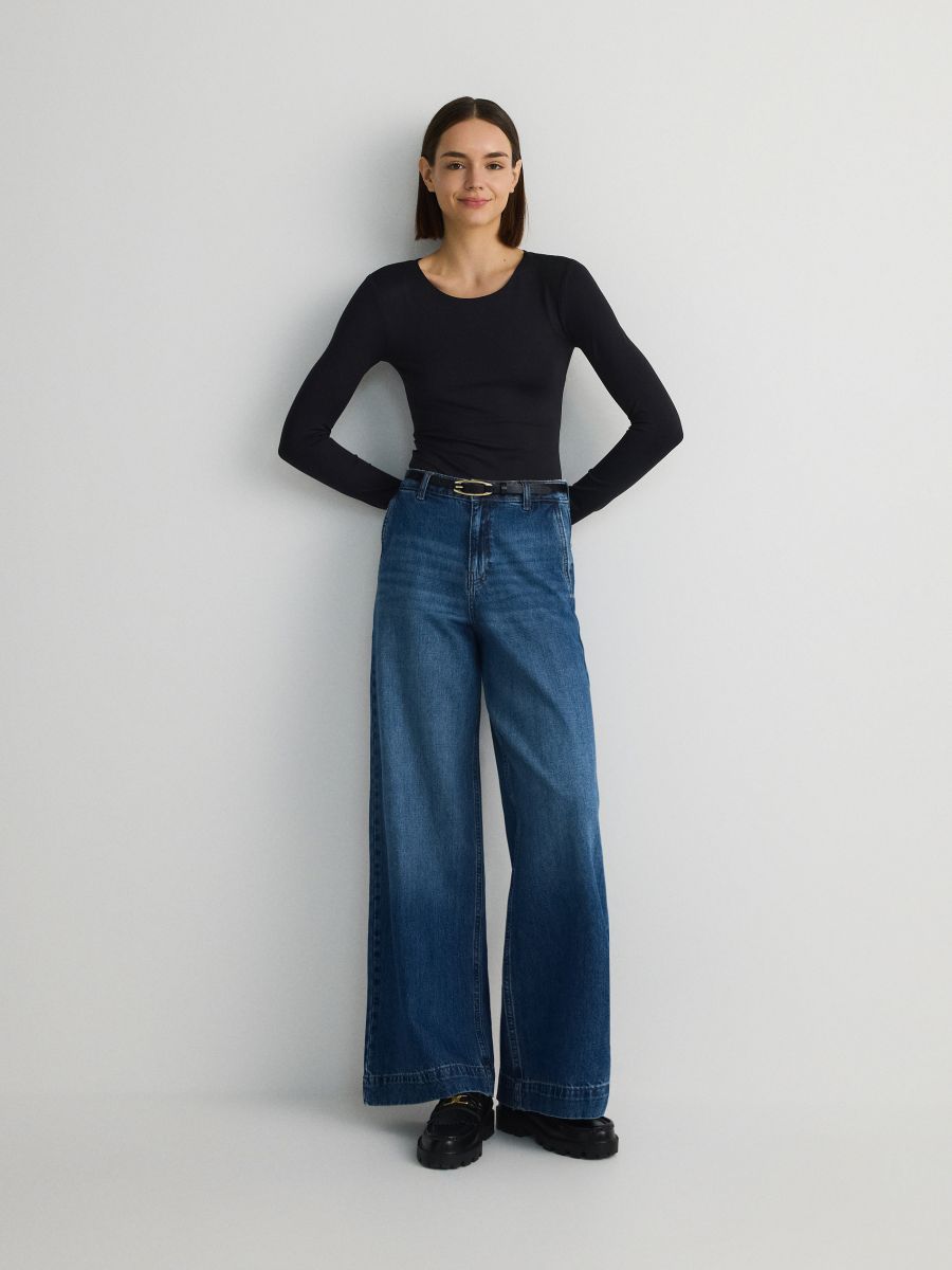 Plain long sleeve body - black - RESERVED - 4