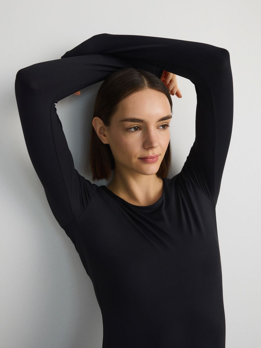 Plain long sleeve body - black - RESERVED - 2