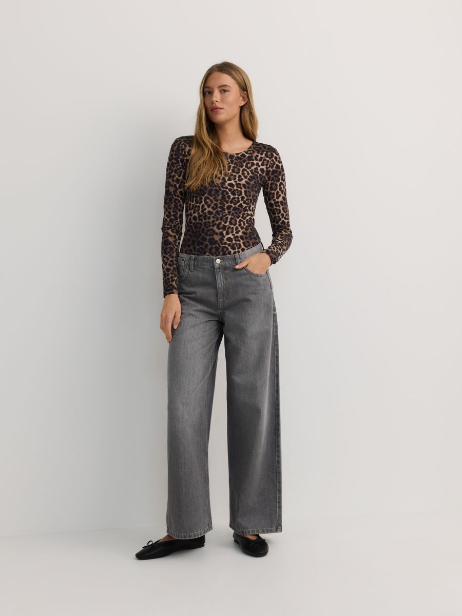 Animal print bodysuit - multicolor - RESERVED - 2