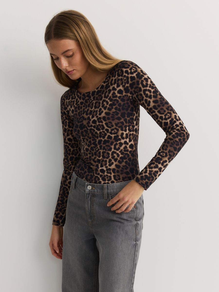 Animal print bodysuit - multicolor - RESERVED - 3