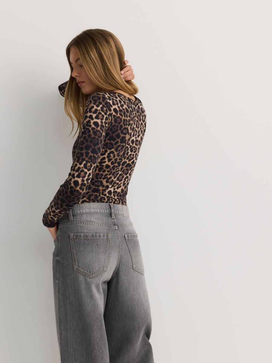 Animal print bodysuit - multicolor - RESERVED - 4