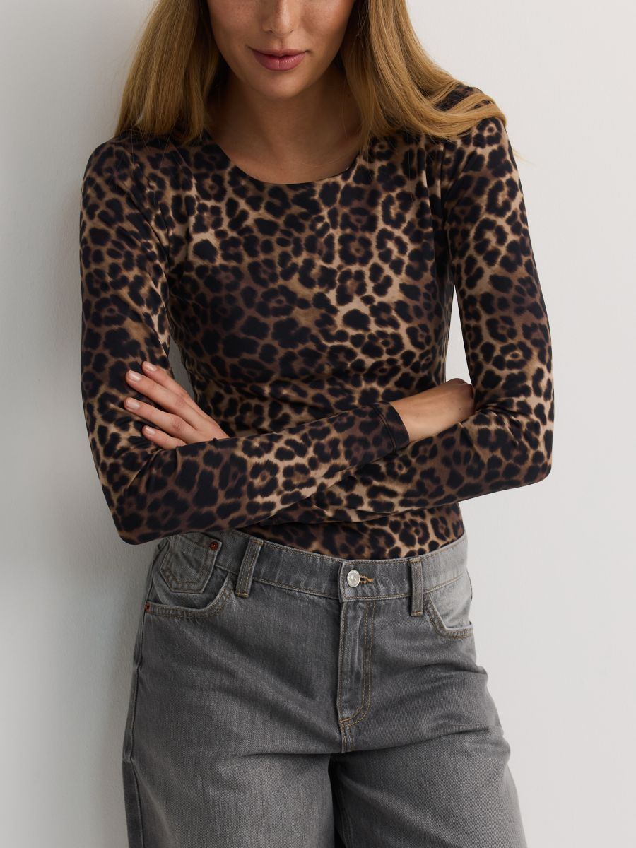 Animal print bodysuit - multicolor - RESERVED - 5