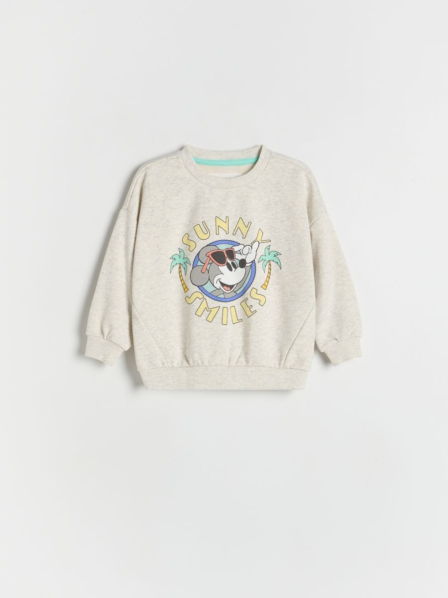 Mickey Mouse sweatshirt - light grey - RESERVED