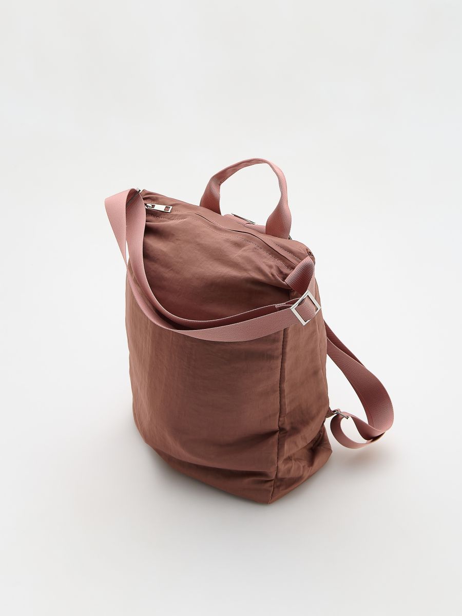 Backpack with handle - dusty rose - RESERVED - 2