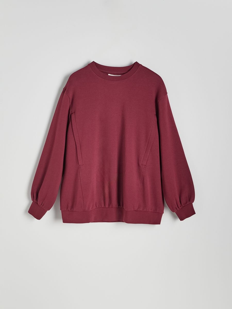 Maroon cotton sweatshirt hotsell