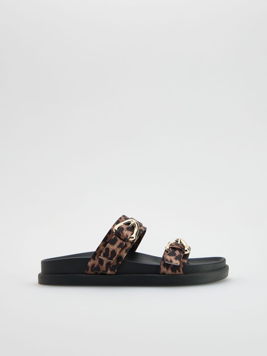 Ciabatte con motivo animalier - multicolore - RESERVED
