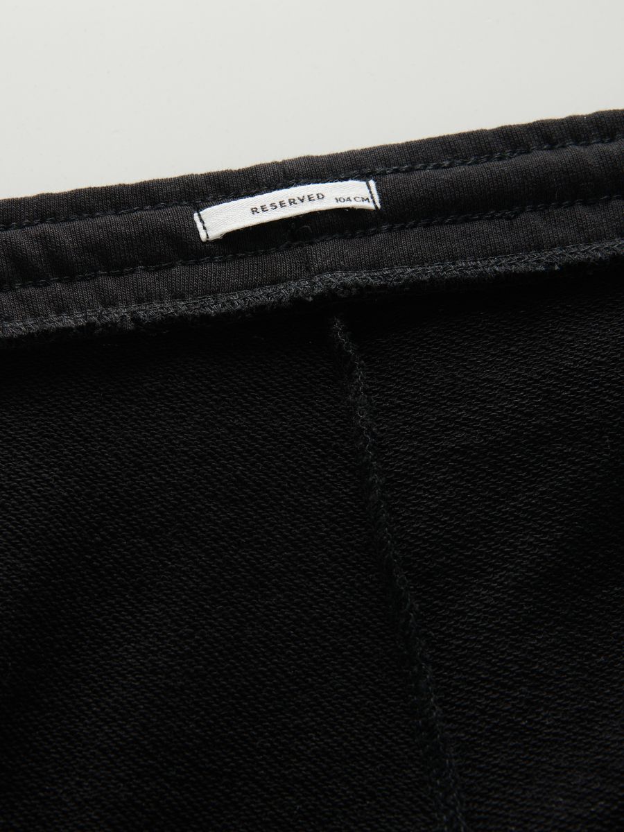 Sweatpants with patch - black - RESERVED - 6