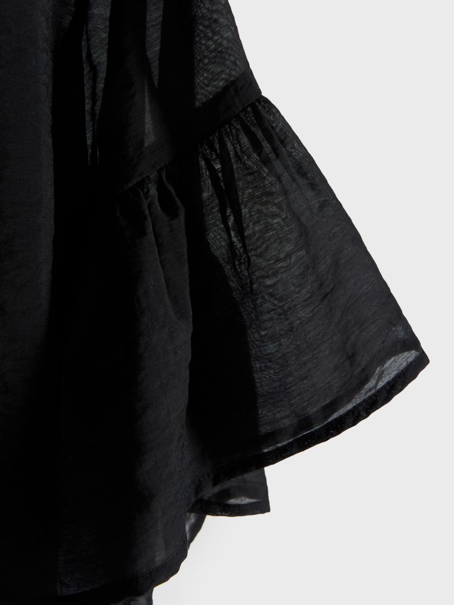 Top with frills - black - RESERVED - 6