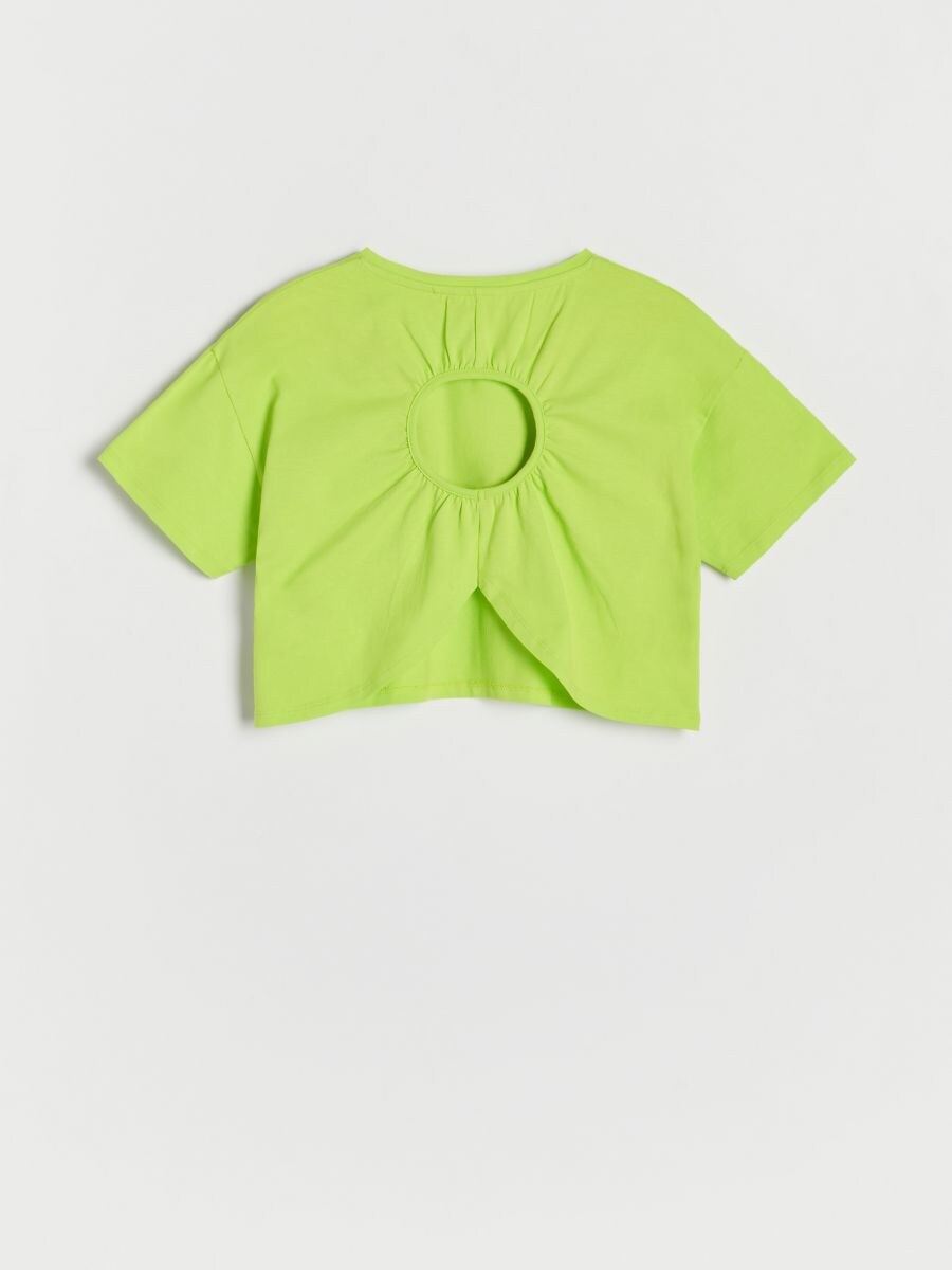 Top with open back - gelbgrün - RESERVED - 4
